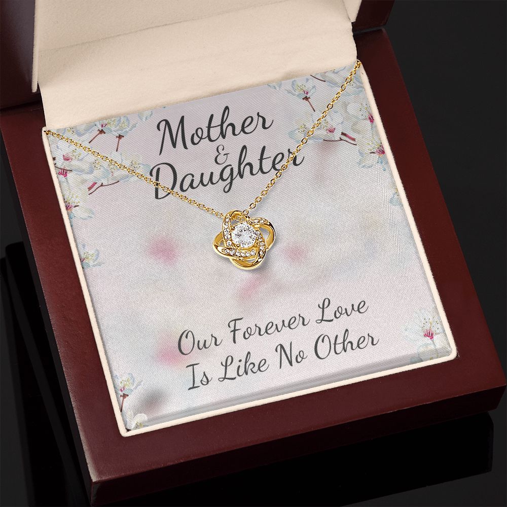 Mother and Daughter Like No Other Love Knot Necklace Mother and Daughter Like No Other Love Knot Necklace