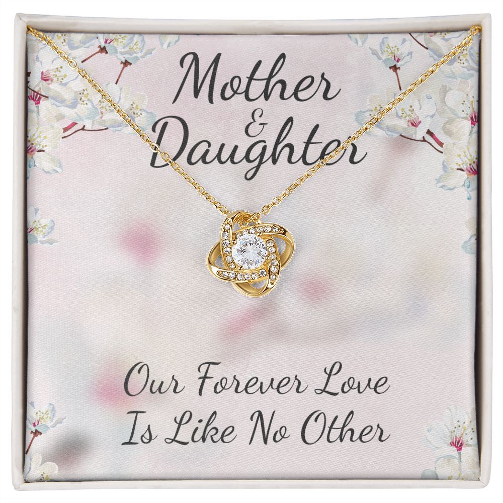 Mother and Daughter Like No Other Love Knot Necklace Mother and Daughter Like No Other Love Knot Necklace