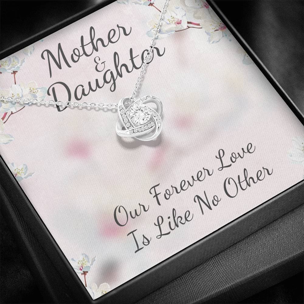 Mother and Daughter Like No Other Love Knot Necklace Mother and Daughter Like No Other Love Knot Necklace