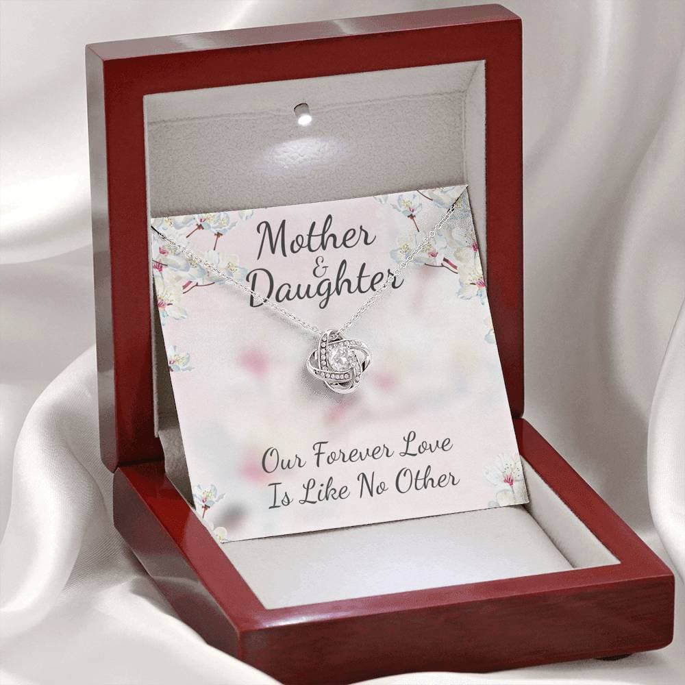 Mother and Daughter Like No Other Love Knot Necklace Mother and Daughter Like No Other Love Knot Necklace