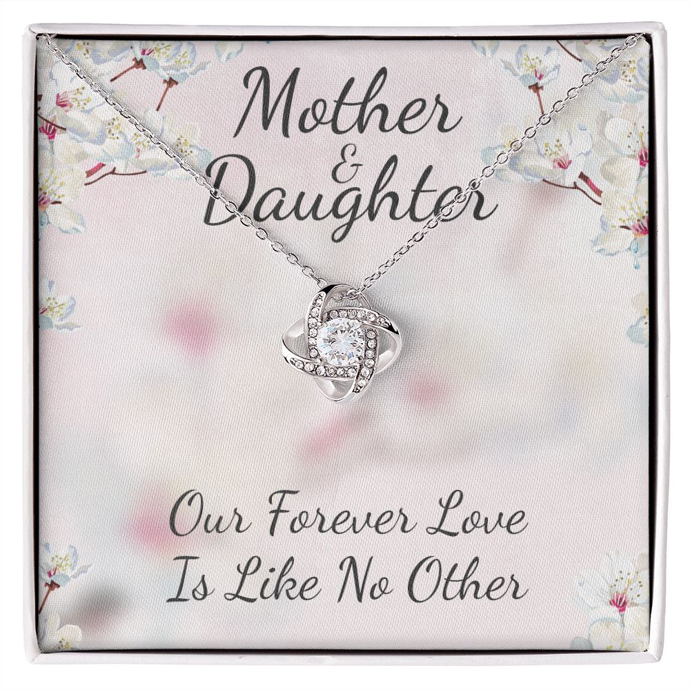Mother and Daughter Like No Other Love Knot Necklace Mother and Daughter Like No Other Love Knot Necklace