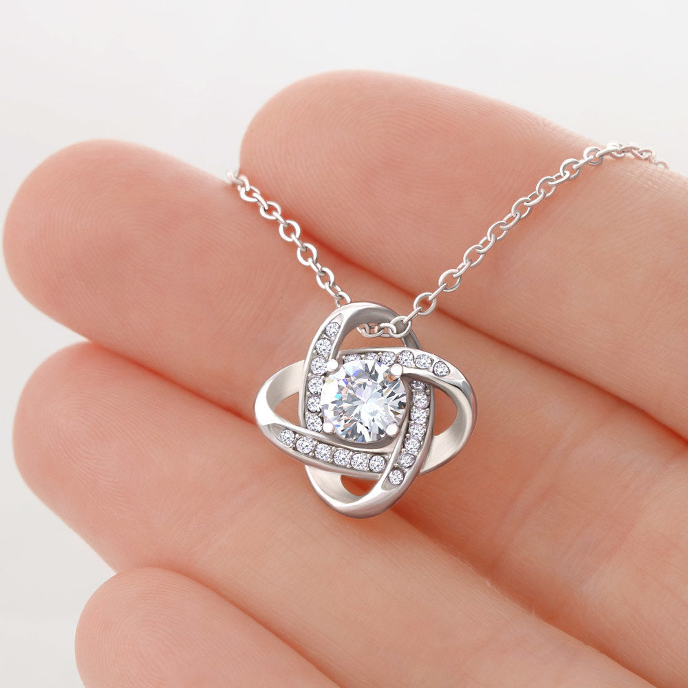 To My Beautiful Fiancee Love Knot Necklace To My Beautiful Fiancee Love Knot Necklace
