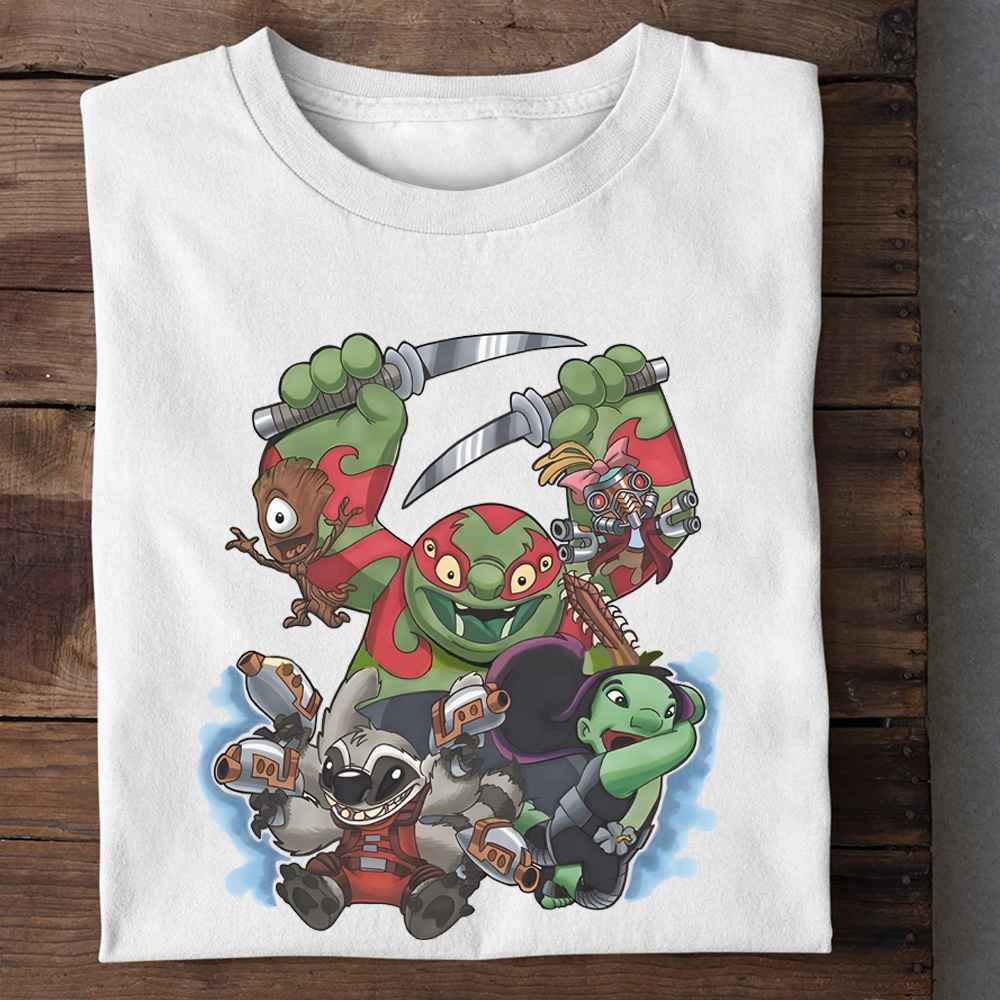 Lilo And Stitch As Guardians Of The Galaxy Shirt Disney T-Shirt Gifts For Fans Lilo And Stitch As Guardians Of The Galaxy Shirt Disney T-Shirt Gifts For Fans